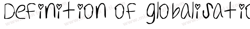 Definition of globalisation字体转换